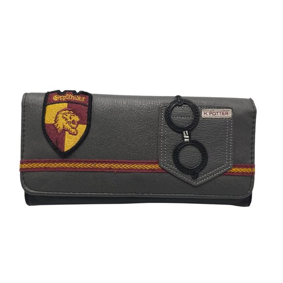 Loungefly Harry Potter Gryffindor Red Yellow Tri-Fold Flap Wallet - Picture 1 of 6
